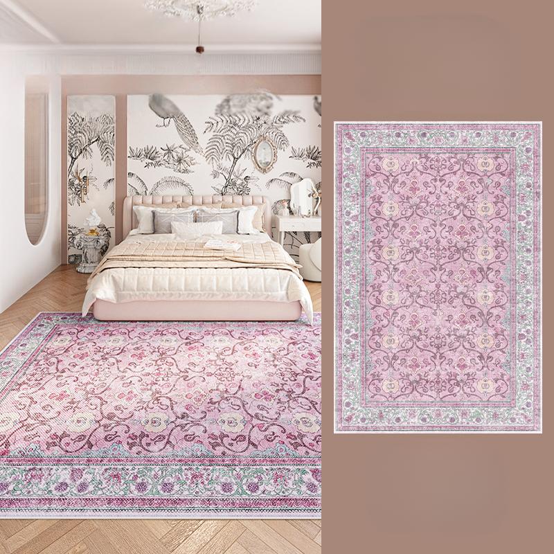 Bohemian Style Carpets for Living Room Large Area Bedroom Decor Purple Carpet Thick Plush Lounge Floor Mat Fluffy Soft Study Rug