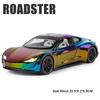 1:24 Model Y Roadster Model Alloy Diecast Toys Car Shock Absorption Doors Opened with Pull Back Models Children's Holiday Gifts