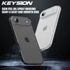 KEYSION Transparent Matte Case for iPhone 17 Air Translucent Soft Silicone+PC Shockproof Phone Back Cover for iPhone 17 Air 2025
