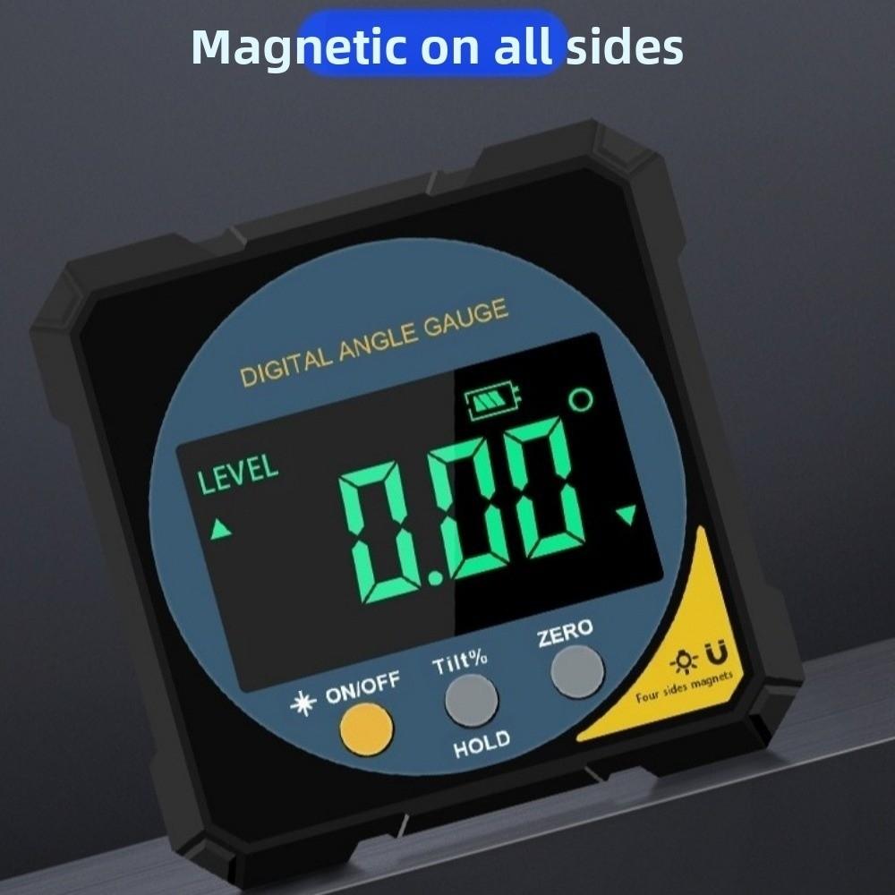 4 Sides Magnet Laser  Angle Ruler Rechargeable Inclinometer Digital Protractor  Measuring Tool