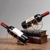 Electroplating Wheels Design Wine Holder Iron Wine Bottles Stand Wine Display Rack  for Home