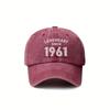Legendary  Decorative Lettering Graphic  Fashion Baseball Cap Washed Texture Unisex  New Casual Versatile Soft Top D