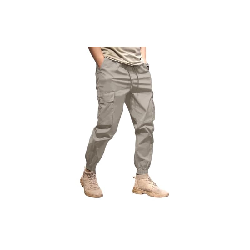 Tagas Men' Loose Casual Pants (Mc2XxLight Light Grey_32) | Rise Style: Mid Rise