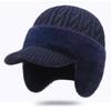 Thicken Thick Knitted Hat Knitted Outdoor Beanie Hat Ski Sports Hat  Middle-aged And Elderly People