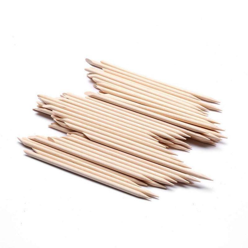 Nail Art Kit: Smooth Orange Wood Stick Dotting Tool and Cuticle Remover