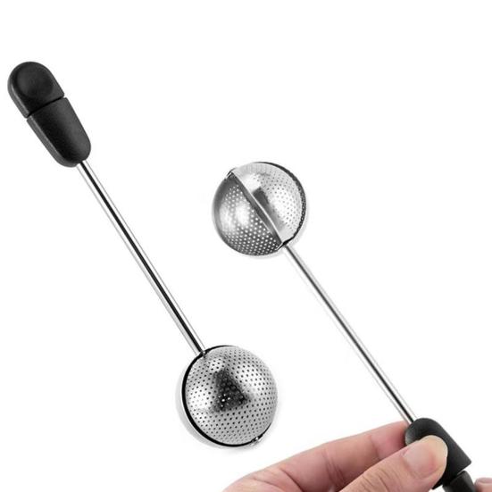 Tea Colander Handle Rotatable Long Food Grade Easy To Operate Tea Drain Filter