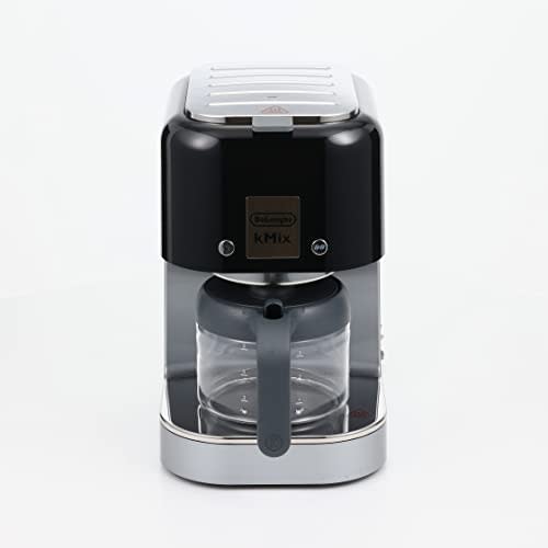 DeLonghi De'Longhi Drip Coffee Maker KMix COX750J-BK Regular Coffee 6 Cups Stainless Filter Aroma Switch Shower Drip Function Rich Black 3 Year Warran
