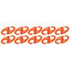 10pcs S Shaped 8 Shaped Snap Keychain Hook Clip Outdoor Molle Backpack Quick Release BuckleOrange