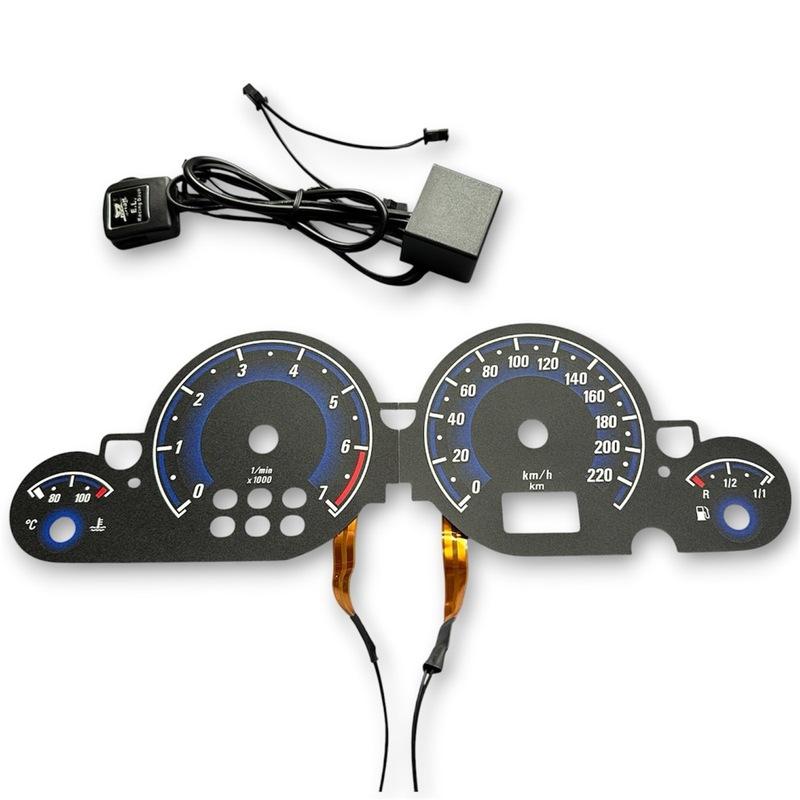 EL Glow Gauge for Opel Chevrolet Astra G 1998 2004 Speedometer 220kmTachometer 7000rpm