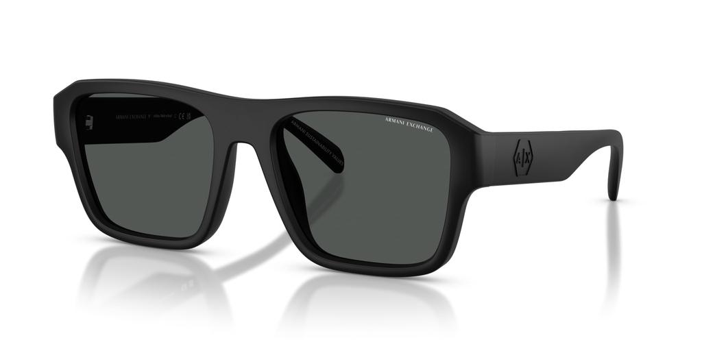 Oakley Sunglasses Matte Black Frame Dark Grey 56mm Men's 0AX4154SU, (Front), Lens,