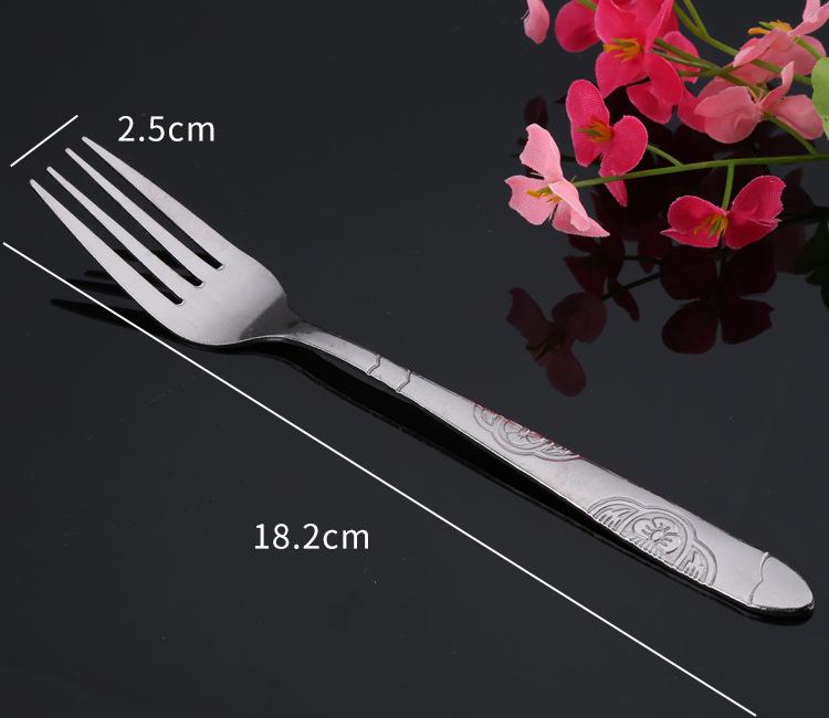 Stainless Steel Spoon and Fork Set for Hotel and Western Restaurant Use