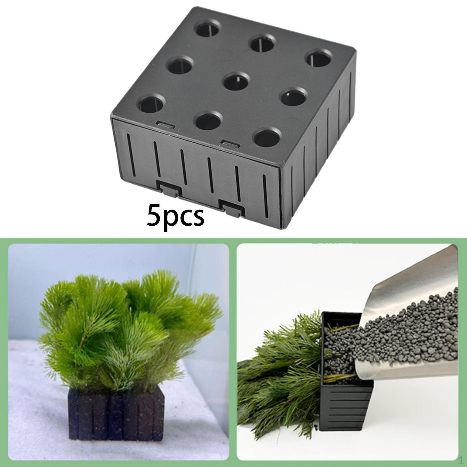 

5 шт. Корзина для водных растений, Горшок для выращивания растений, Декор для аквариума, Посадочный горшок для аквариумных растений, Водные растения