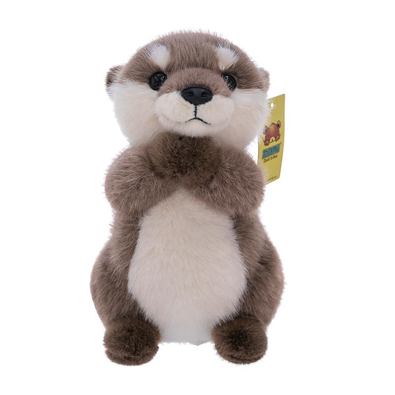 Lazy otter plush toy creative home ornament children's doll aquarium souvenir