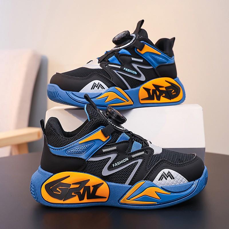 Boys Lightweight Breathable Mesh Running Shoes Fall Outdoor Activity Kids Sneakers Size 28-39