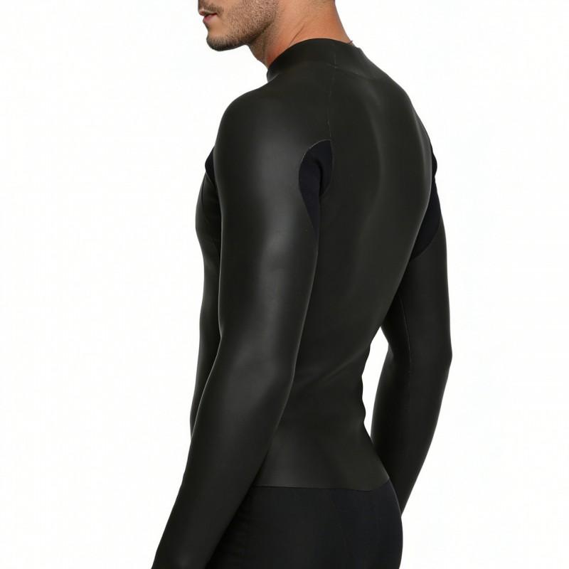 Diving Wetsuit Top 3mm Neoprene Long Sleeve Mens Surfing Swimming Thermal Rash Guard Cold Water