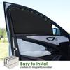 WD&CD Car Curtains, Set of 2, Magnet, Light Blocking, Easy Car Curtain, UV Protection,