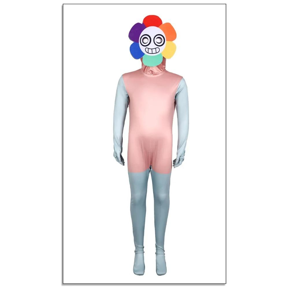 2025halloween Dandy Boxten Cosplay Costume pour enfants, combinaison canivale, jeu d'horreur, tournesol, monde
