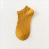 Women's Summer New Style Draw A Solid Color Breathable Cotton Boat Socks