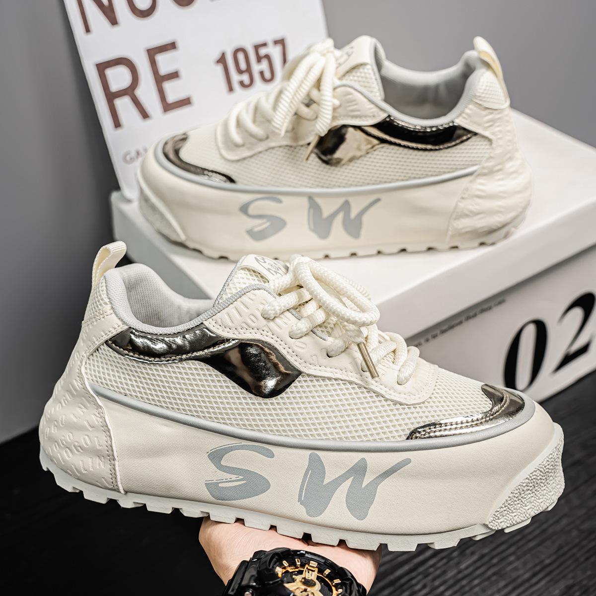 

Popular spring new bag bottom trendy versatile sports thick sole daily leisure dad trendy shoes comfortable 44