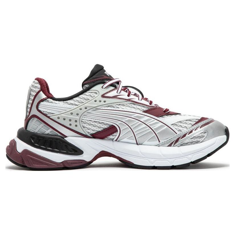 Puma Velophasis Fabric Phased Comfortable Daily Shock Absorption Low-Top Lifestyle Shoes Unisex Sneaker White Red 389365-08