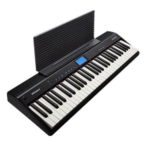 Roland GO:PIANO Entry Keyboard GO-61P Portable Digital Piano, 61 Keys, Bluetooth Compatible, Compact, Headphone Compatible, AC/Battery Powered, Black