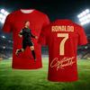 Tricou Fotbal Ronaldo 7 2026 Unisex Unisex Nouă Modă Bumbac Casual Fan Fotbal Respirabil Confortabil Top de Vară Streetwear