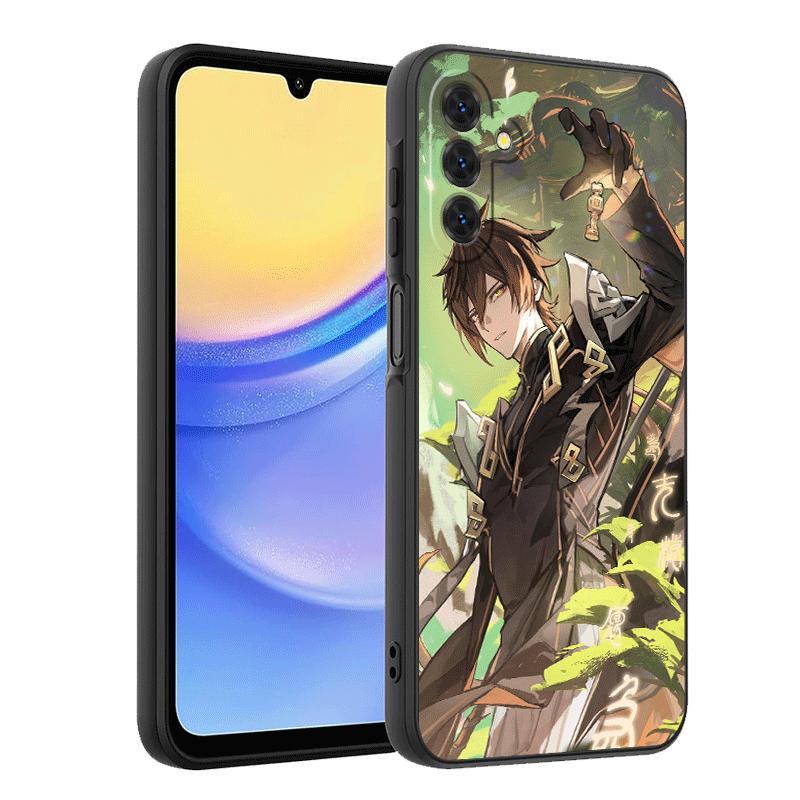 Genshin Impact Zhongli Soft Phone Case for Samsung A17 A37 A57 A16 A26 A36 A56 A15 A25 A35 A55 A14 A24 A34 A54 A13 A23 A33 A53 A