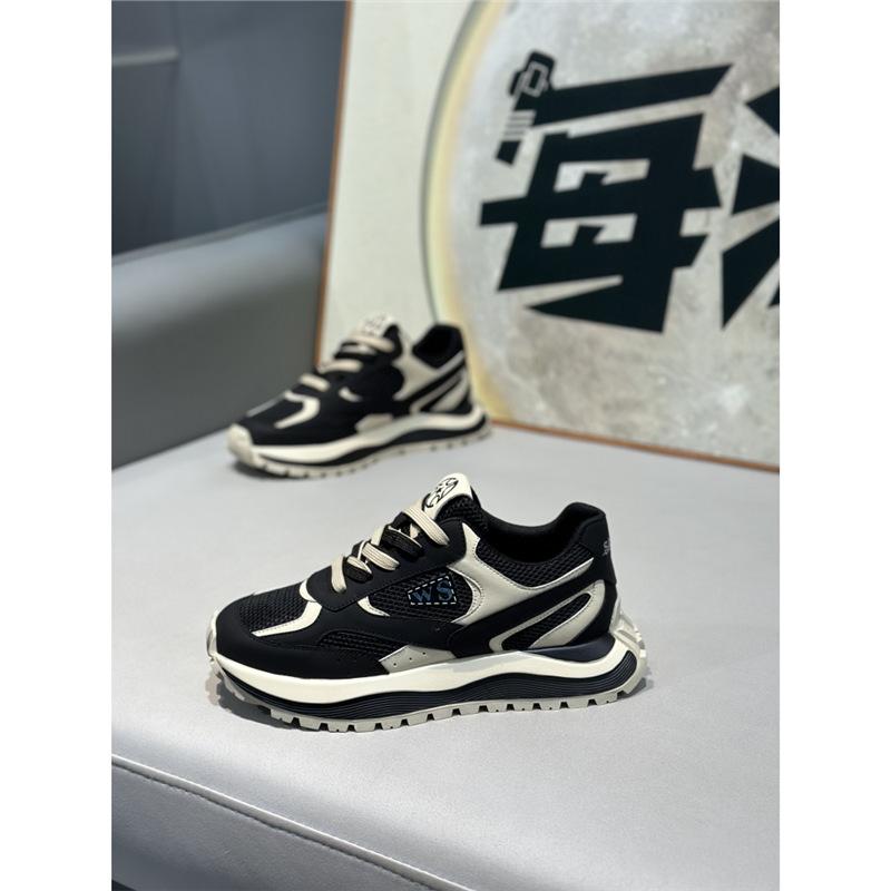 Ogni marea autunno nuovo scarpe basse superficie in pelle comode fondo morbido allacciatura rete