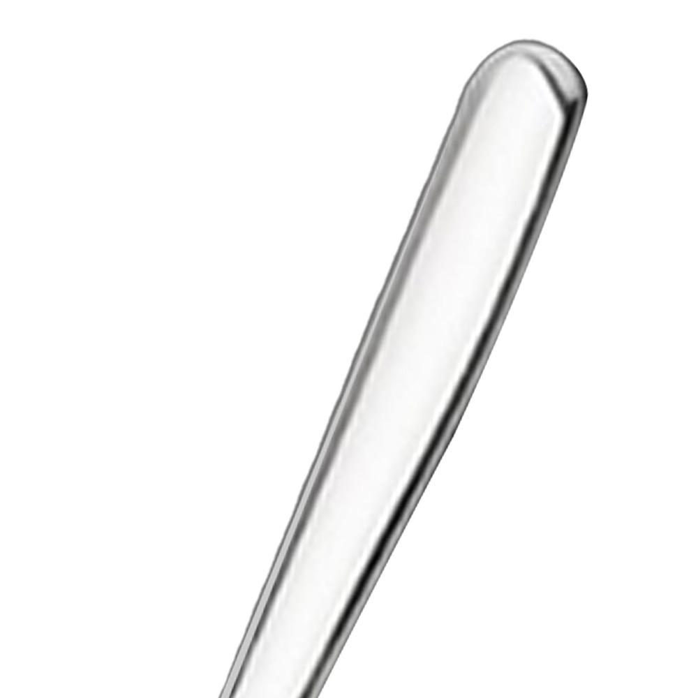 2Pcs Rustless Steel Soup Spoon Comfort‑grip Moderate Deep Household Scoop Mirror‑polished Solid Handle Soup Utensil Hot‑pot
