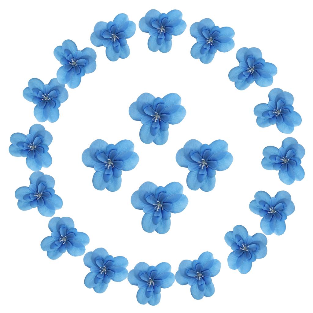 20Pcs Artificial Cattleya Flower Head Fake Cattleya Heads Bulk Artificial Flowers for DIY Wedding Bouquets Party Home Decoration