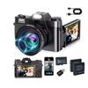 Cross-Border R10: 5K HD Retro WiFi Camera, Flip Screen, 16x Zoom, Anti-Shake, Beauty Mode.