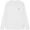 Calvin Klein Jeans Letter Comfortable Casual Loose Fit Round Neck Long Sleeve T-Shirt 2-Pack Unisex Tops Bright-White J400464-YAF
