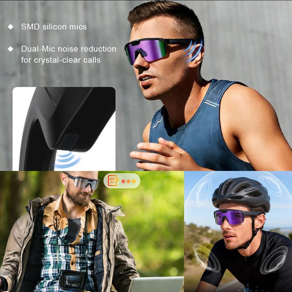 800W Pixel Outdoor Cycling Glasses Anti-shake Smart AI Camera Translation Glasses with Bluetooth and WiFi Transmission Function