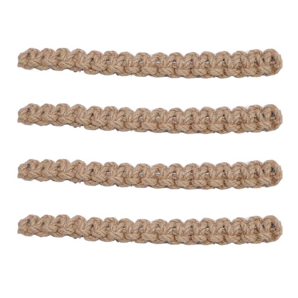 4pcs Jute Curtain Tiebacks Curtain Rope Lightweight Decorative Curtain Holdbacks for Cottages Sunroo