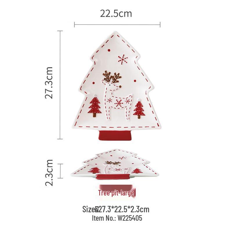 

Santa Claus Large Tree Ceramic Plate