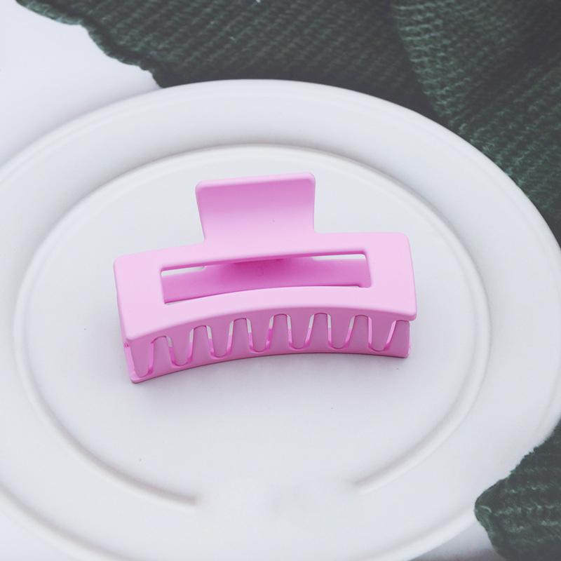 Garras de Cabelo Quadradas de Plástico para Mulher Presilhas de Cabelo 8,5cm/3,35in Tamanho Grande Sólido Barrete Presilhas de Cabelo Caranguejo Acessórios de Cabelo da Moda