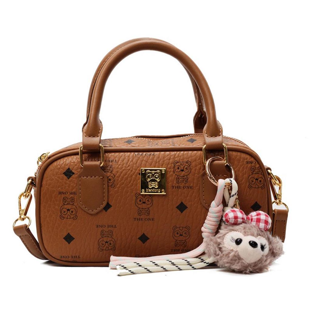 Women's mini small square bag fashionable and versatile retro printed handbag single shoulder crossbody small square bag