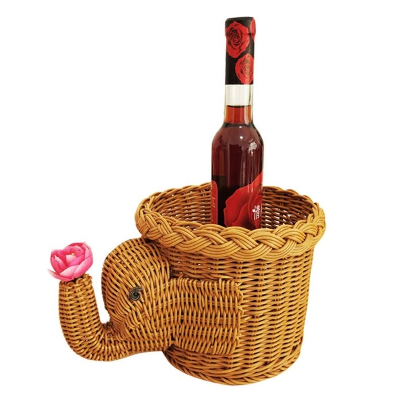 Charm Elegant Elephant Designs Handmade Sturdy Storage Baskets for Decoration and Storage Versatile Organizers