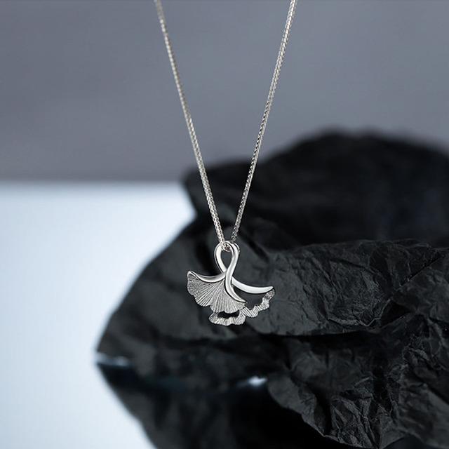 

ANENJERY кулон в виде листа, цепочка на ключицу, ожерелья для женщин, золотые простые корейские ювелирные изделия, оптовая продажа серебряный