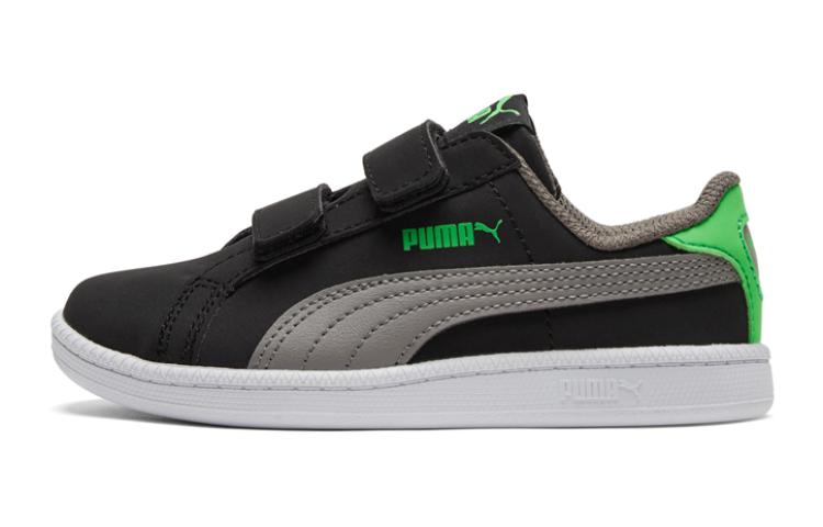 PUMA Fun Низкие детские lifestyle кроссовки, устойчивые к ударам и истиранию, Черно-серые, Детские, 361592-07 28.5