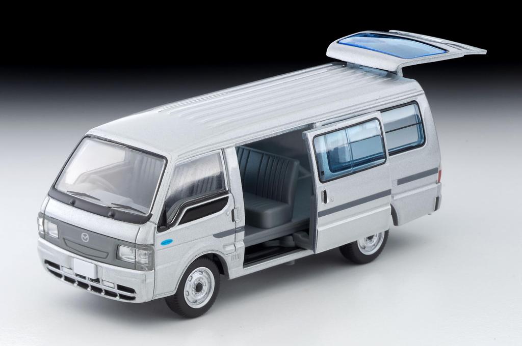 Tomytec Metal Tomica Limited Vintage Neo Scale Mazda Bongo Brawny 2004 Finished Product (TOMYTEC) 1/64 LV-N310a Van, Low-Floor, 5-Door, GL, Silver,