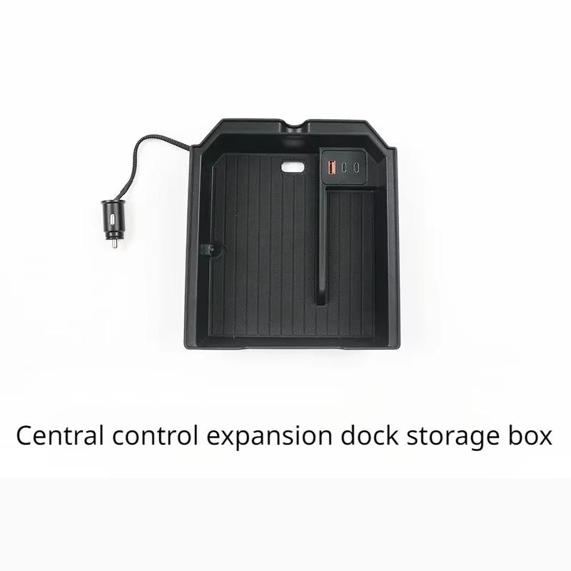 Storage Box Expansion Dock for Tesla New Model 3+ Highland 2025 Central Control Armrest Box Glasses Holder Eyeglass Storage Box