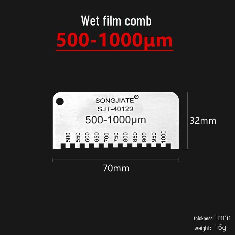 Hexagonal Stainless Steel High-Precision Wet Film Thickness Gauge Comb
