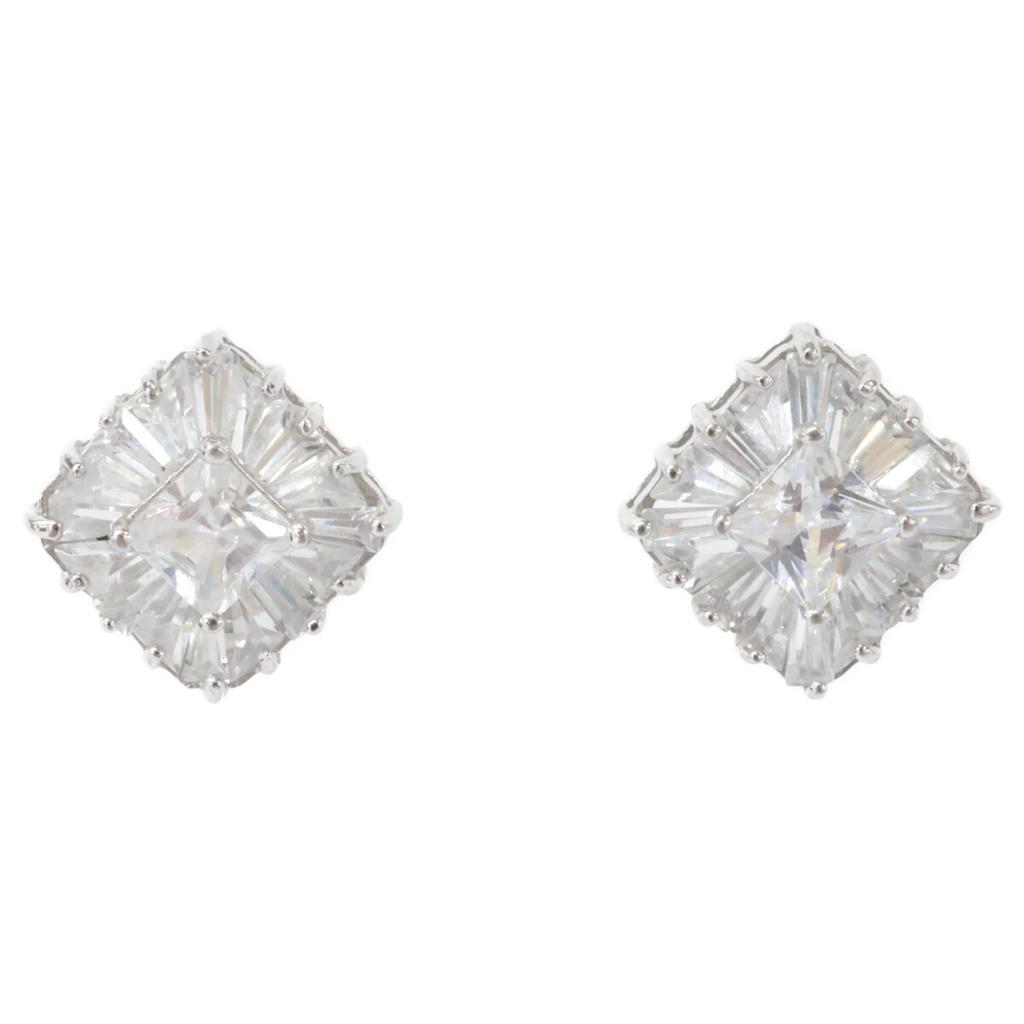 AVALANCHE K10 Square earring White goldUsed