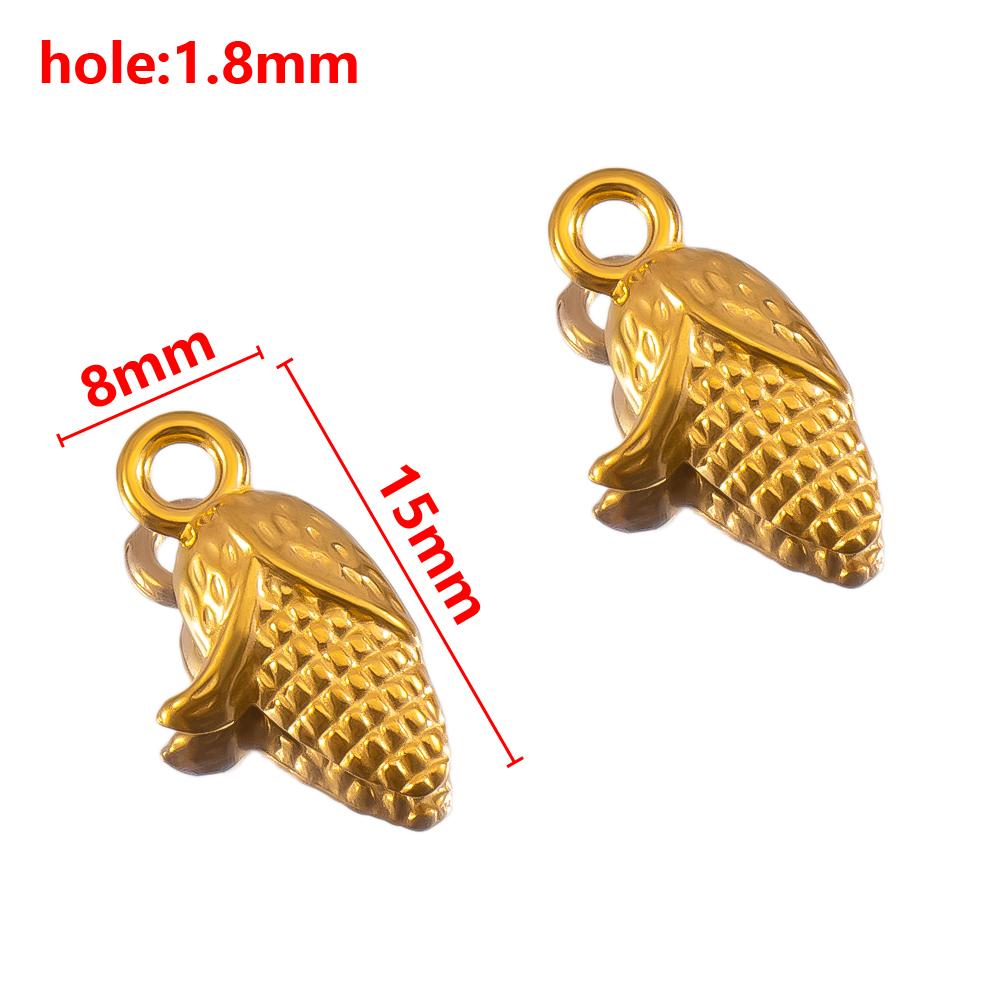 2pcs Stainless Steel Gold Plated Ocean Star Flower Shell Moon Charms for DIY Boho Earring Jewelry Material Making Pendant Supply