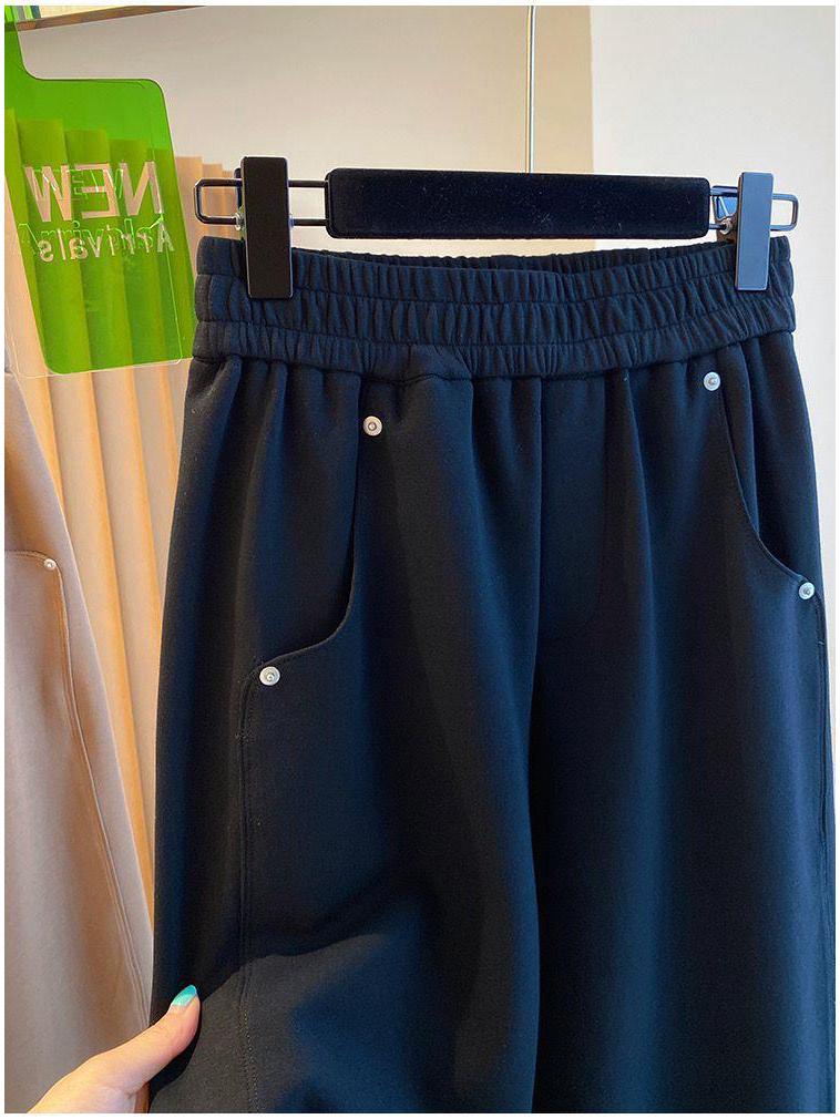 Women's Spring High Waist Loose Harem Pants - Petite Casual Lantern Style