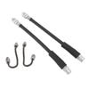 Hinterradbremsschlauch und Clips-Set 1K0611764L Metall-Gummi-Bremsleitung Bremsleitungen für MK5 MK6