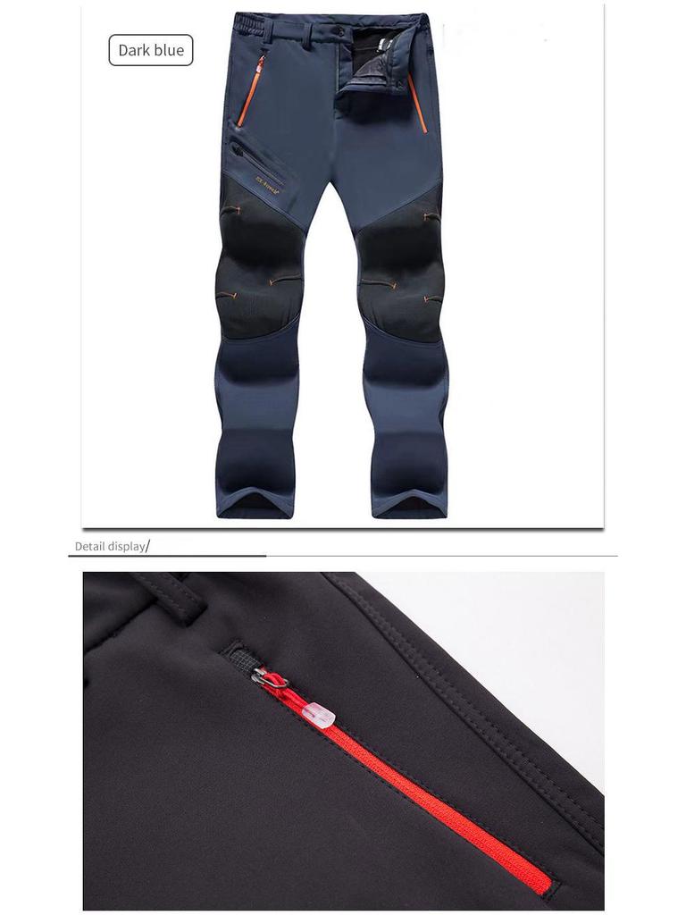 Waterproof Quick-Dry Fleece Softshell Ski Pants for Men & Women