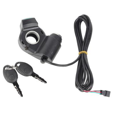 Throttle Voltmeter with Green Digital Voltage Display and Lock for E Bike Scooter Tricycle