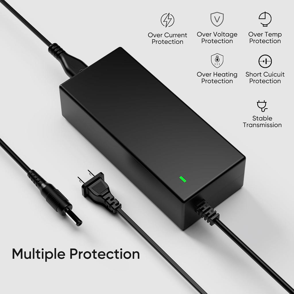 42V 2A Battery Charger Universal 5 Plugs Power Supply Adapter For 36V Lithium Battery, DC Plug With 8Mm 3 Prong /12Mm 3 Prong /8Mm RCA/3-Pin Male XLR